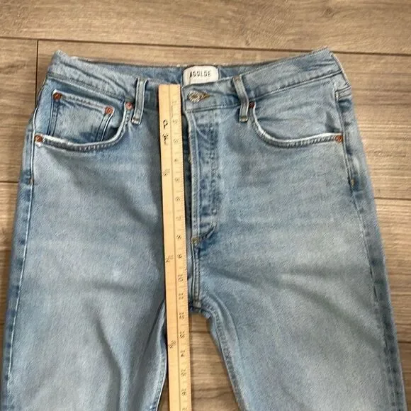 Women’s AGOLDE Riley High Rise Straight Crop Jeans Size 30 - Picture 8 of 11